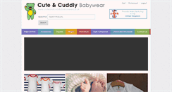 Desktop Screenshot of cuteandcuddlybabywear.co.uk